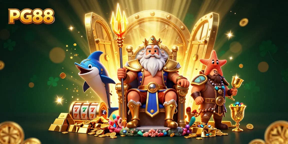 Win big with PG88: a vibrant illustration capturing the excitement of casino gaming.