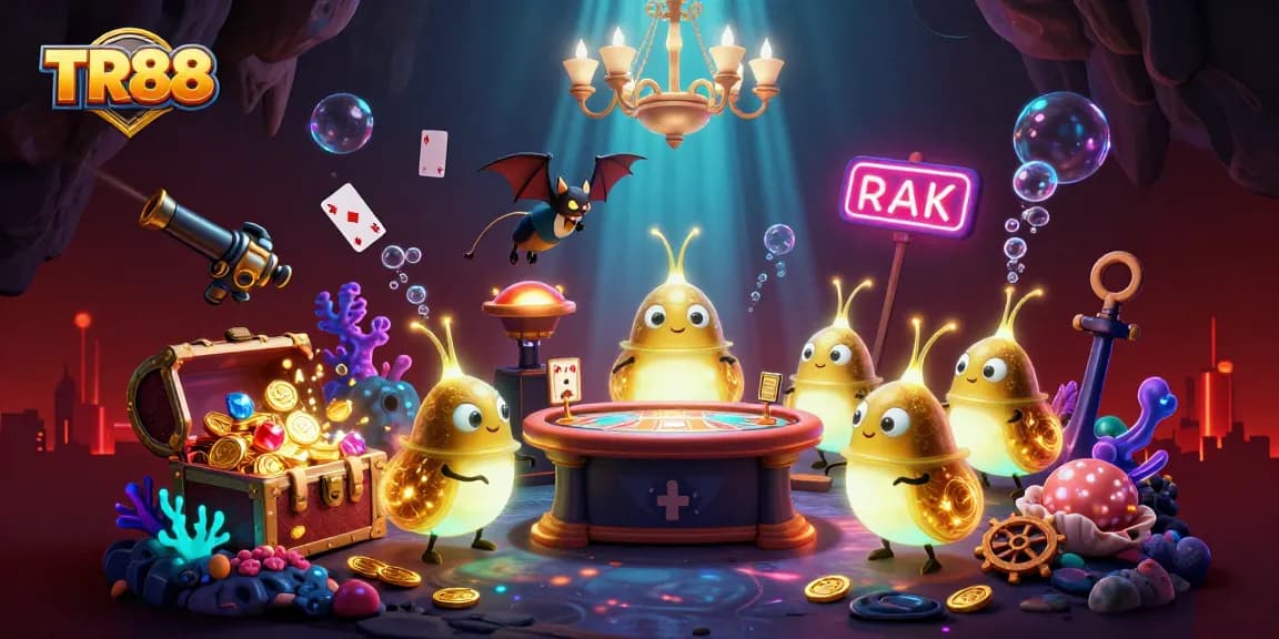 TR88 players enjoying vibrant games in a dynamic casino atmosphere.