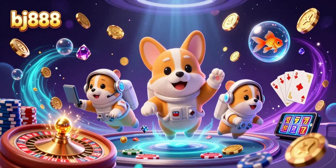 Experience bj888's thrilling casino adventure with dynamic characters and vibrant gaming elements.