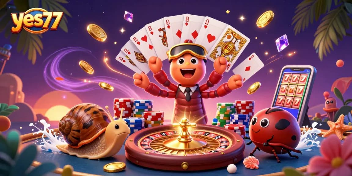 Mainkan game dengan yes77 pada dealer milipede yang menarik dan tumpukan chip besar.