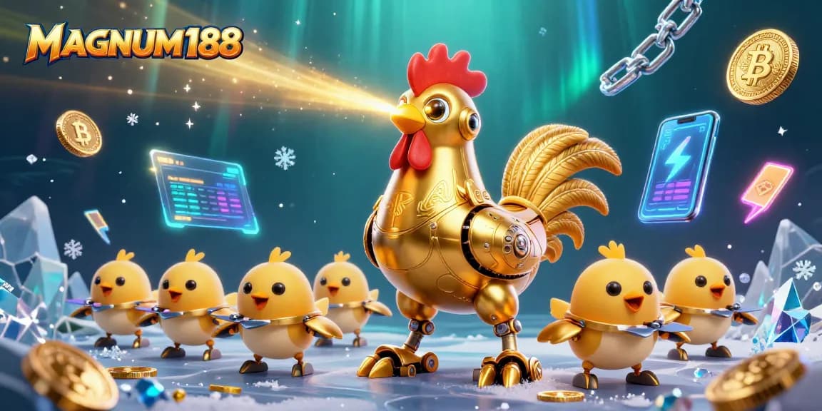 Experience MAGNUM188 with thrilling slot games and vibrant crypto contexts enveloping dynamic characters.