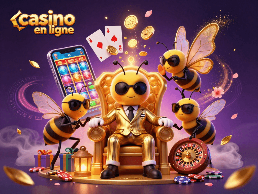 Profitez de l'action palpitante du casino en ligne avec cette illustration animée captivante.