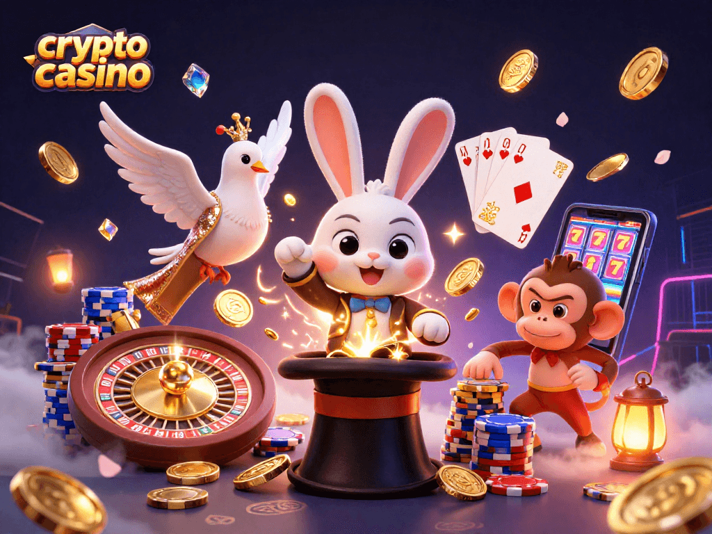 Profitez d'une expérience de jeu immersive dans un crypto casino avec des personnages captivants et des éléments de jeu dynamique.