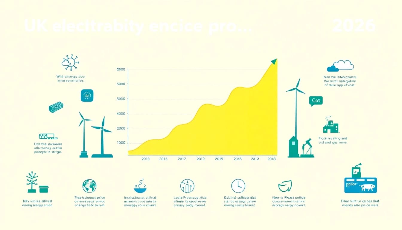 Visual representation of uk electricity price per kwh april 2026 showcasing trends and energy sources.