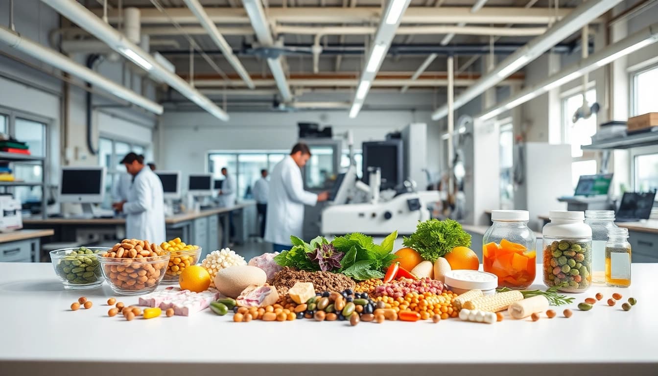 Visual representation of a Supplement Manufacturer demonstrating quality and expertise in a clean lab environment.