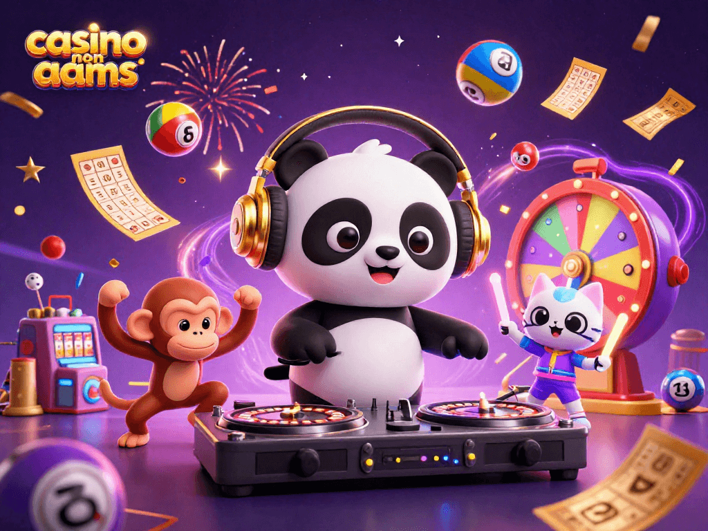 Giochi emozionanti in un casino non AAMS, con DJ panda e divertenti elementi di gioco.