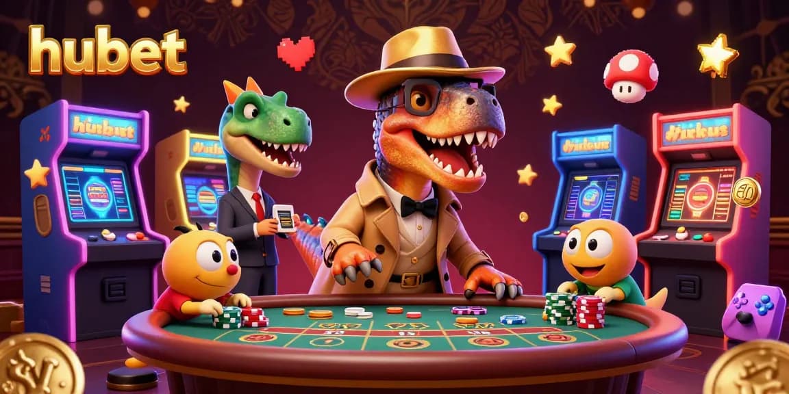 hubet players enjoy thrilling blackjack action with a cartoon velociraptor and dino characters.