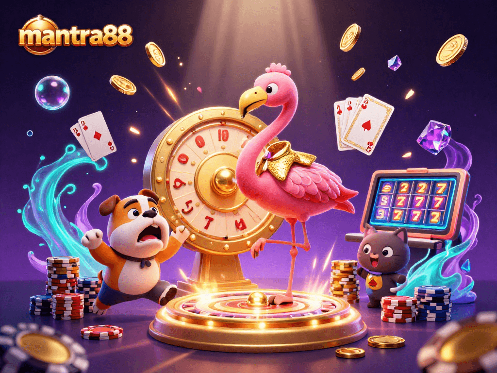 Experience the thrill of mantra88 with a vibrant game show scene showcasing excitement and rewards
