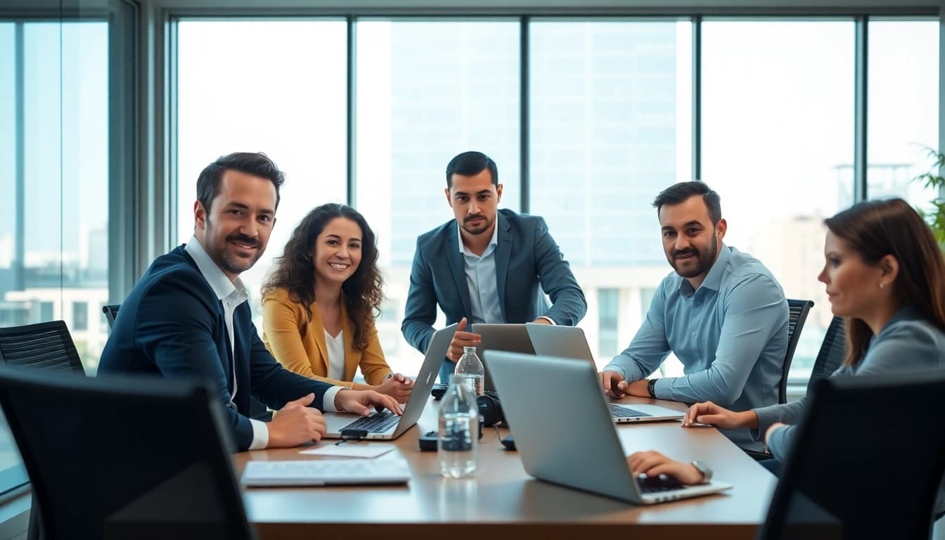 Enhance your business with expert managed IT services from https://dmeomaha.com in a modern office