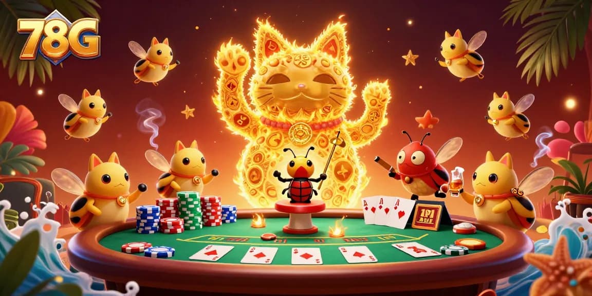 Atraia sorte em jogos de cassino com a imagem simbólica do 78G e a sorte da casa.