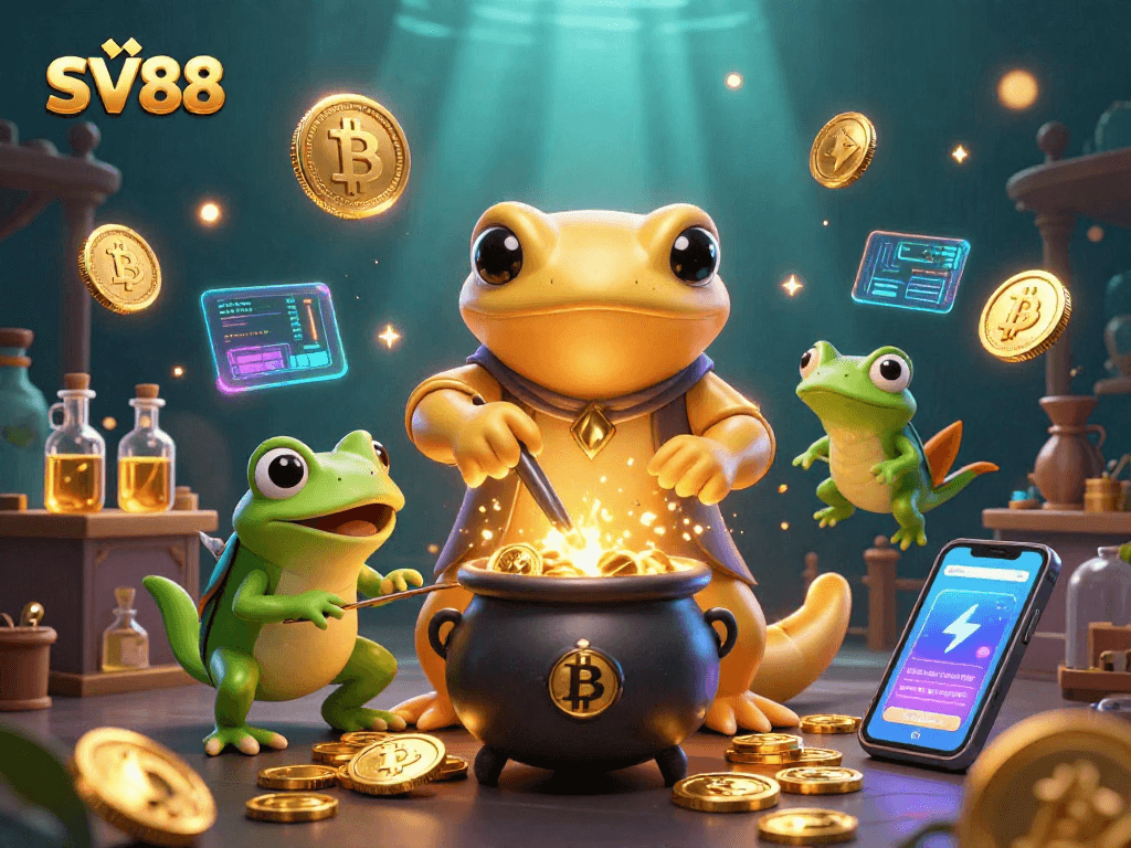 Bet on SV88 in a vibrant casino world where alchemy meets cryptocurrency magic.