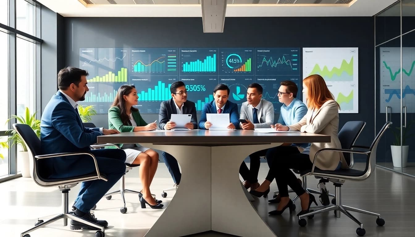 Building a B2B SEO agency strategy in a modern office environment