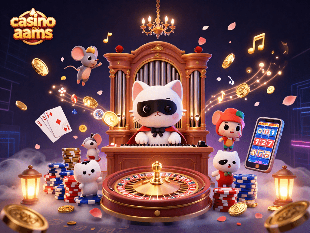 Scopri il divertimento nei casino non AAMS con l’illustrazione di un'atmosfera vibrante e ricca di dettagli.