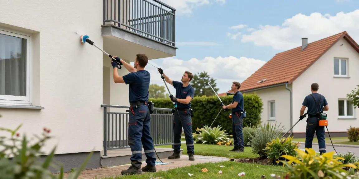 Fassadenreinigung Hilchenbach mit umweltschonenden Methoden für saubere Ergebnisse.