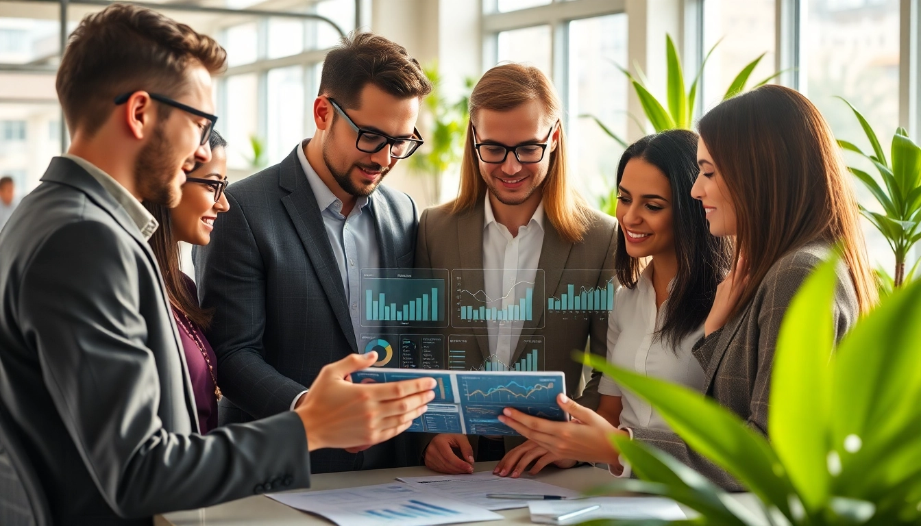 Engaging team collaboration using AI acquisition planning software in a modern office environment.