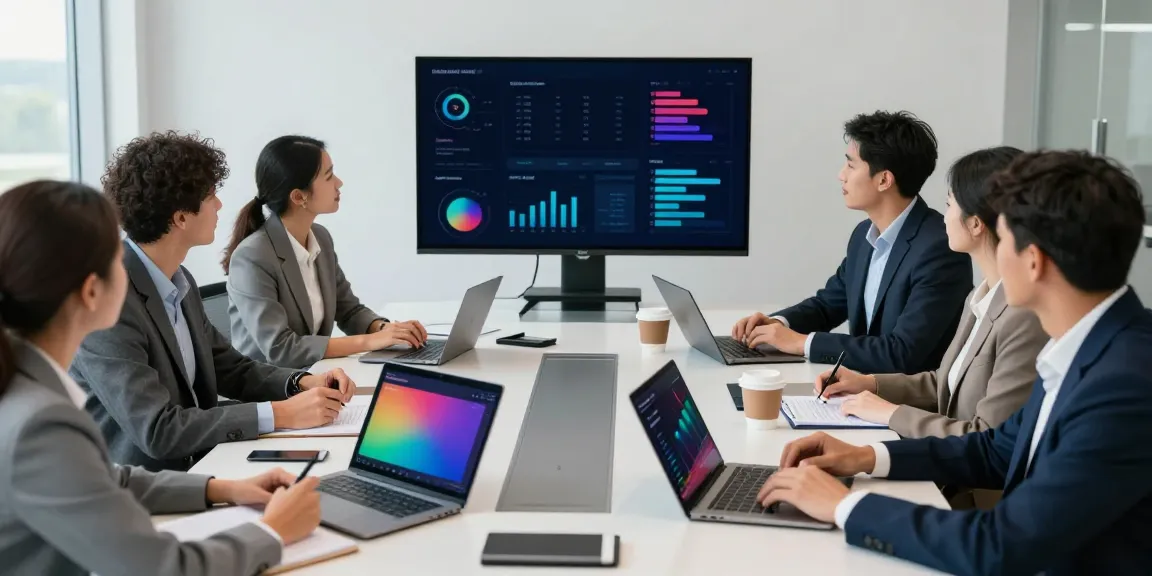 Sneak a peek at this web-site featuring a diverse team in a modern conference room discussing strategies.
