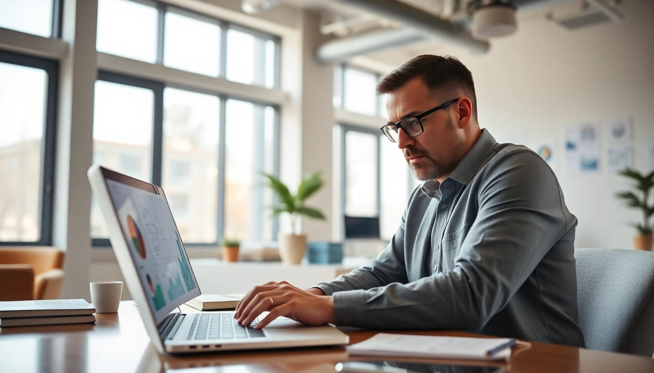 Boost your business visibility with expert seo services in a professional office environment.