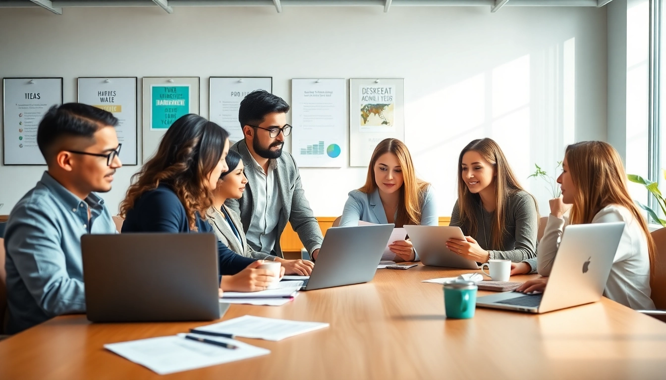 HR professionals brainstorming strategies at https://bestofhr.com/ in a collaborative office setting.