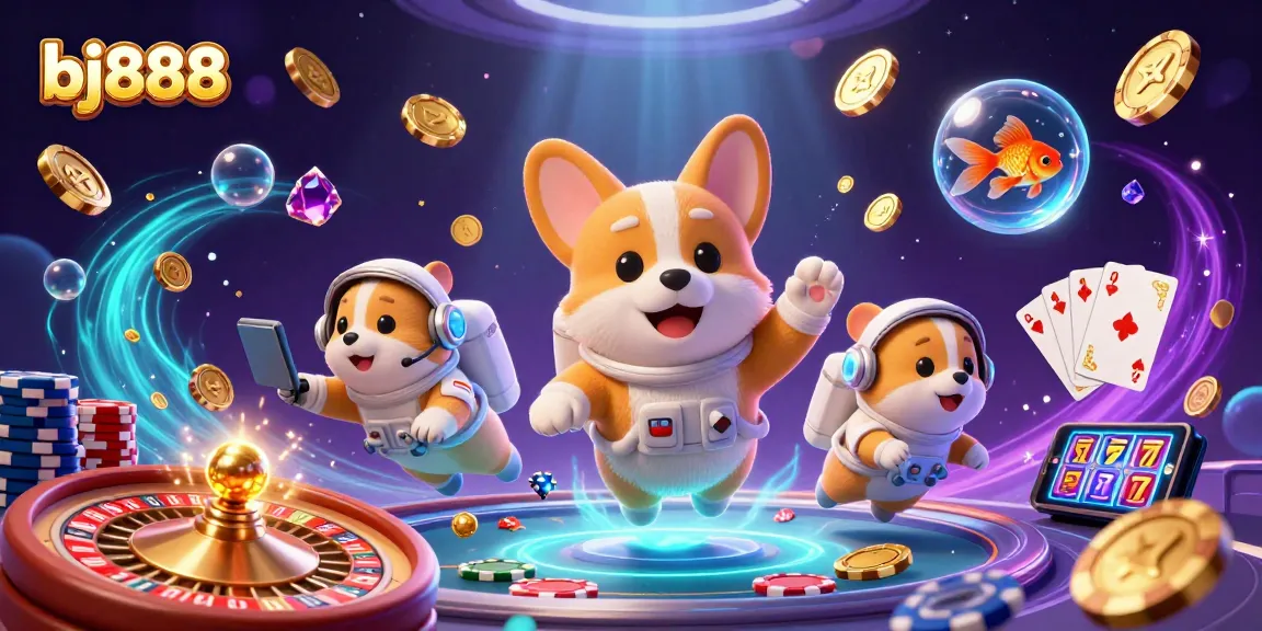 Experience bj888's thrilling casino adventure with dynamic characters and vibrant gaming elements.