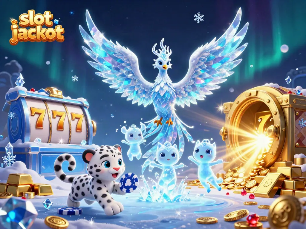 Experience the thrill of winning a slot jackpot with colorful 3D fantasy elements and sparkling treasures.