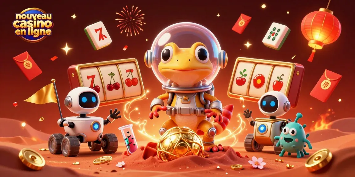 Jouez dans un nouveau casino en ligne, où un gecko martien découvre des trésors cachés.
