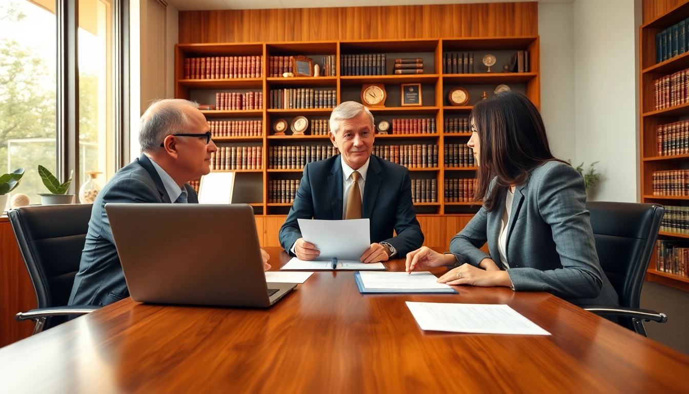 Engaging family law attorney providing legal guidance in a modern office environment.