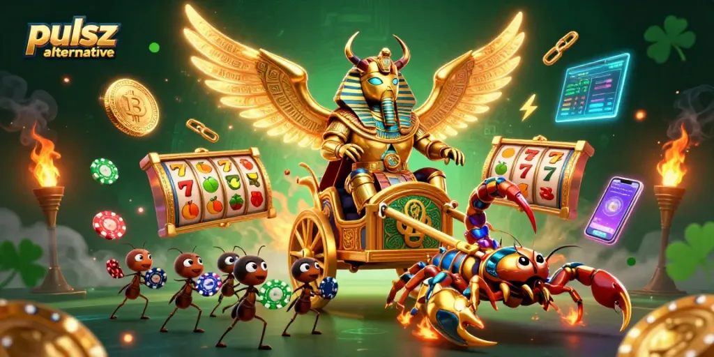 Experience thrilling gameplay with the pulsz alternative featuring vibrant slots and glowing coins.