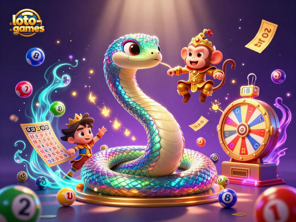 Experience thrilling loto-games action with vibrant lottery elements and enchanting characters.