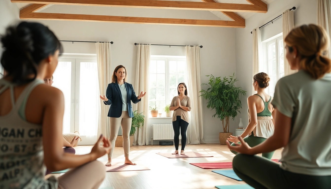 Experience a Healthy Life through a vibrant yoga class led by a wellness coach.
