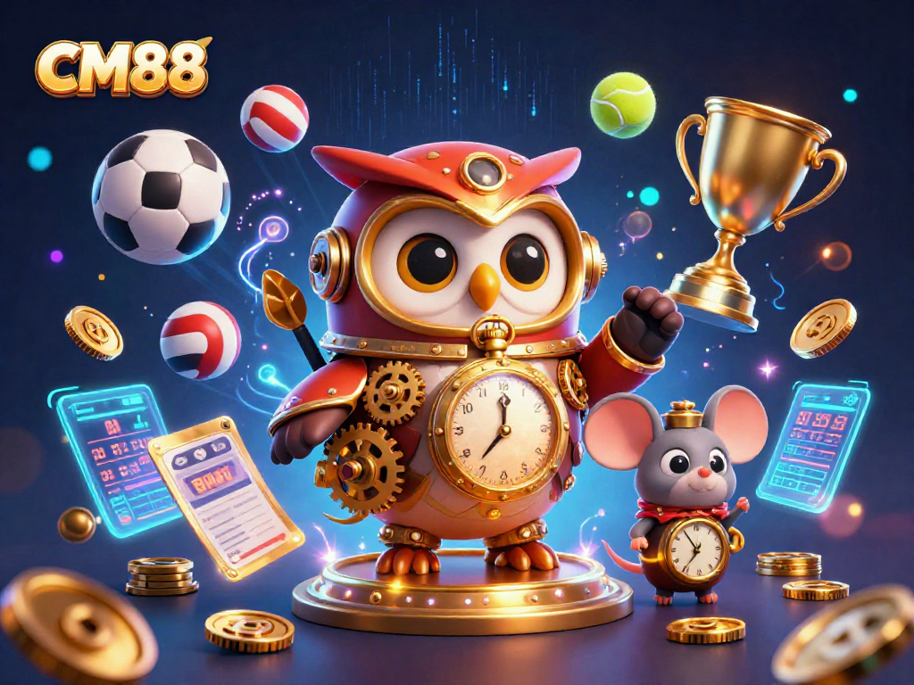 Experience thrilling game action at CM88 with steampunk elements and vibrant casino visuals.