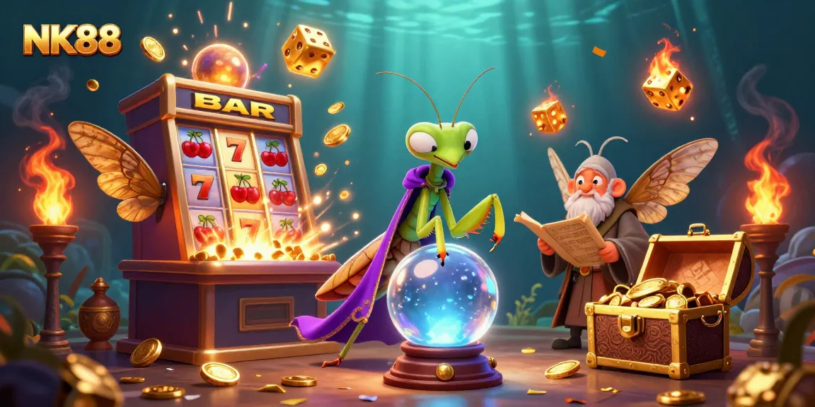 Experience thrilling gameplay at NK88 with vibrant slot machines, fortune tellers, and exciting jackpots!