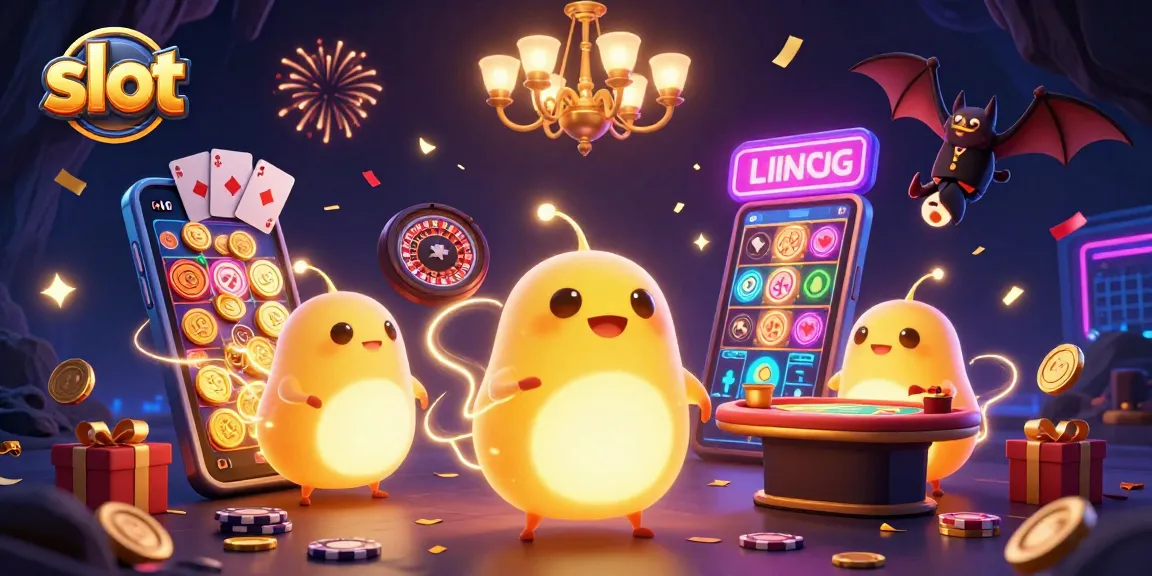 Mainkan slot gacor di kasino dengan cahaya ceria dari kunang-kunang dan dealer kelelawar.