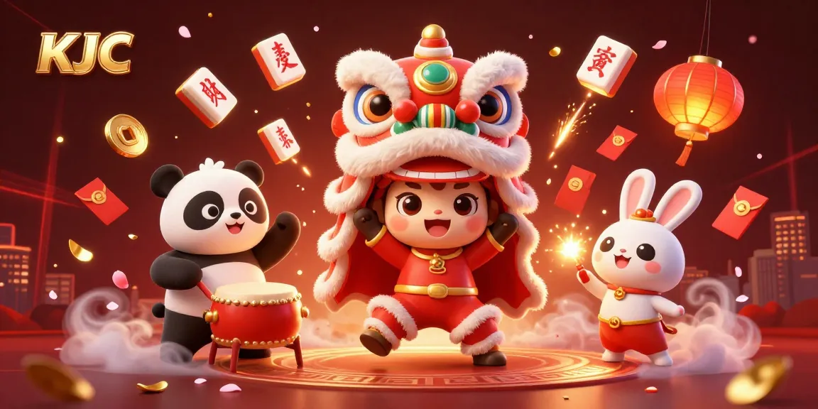 KJC engages players with an enchanting lion dance and lively festivities, showcasing a vibrant casino experience.