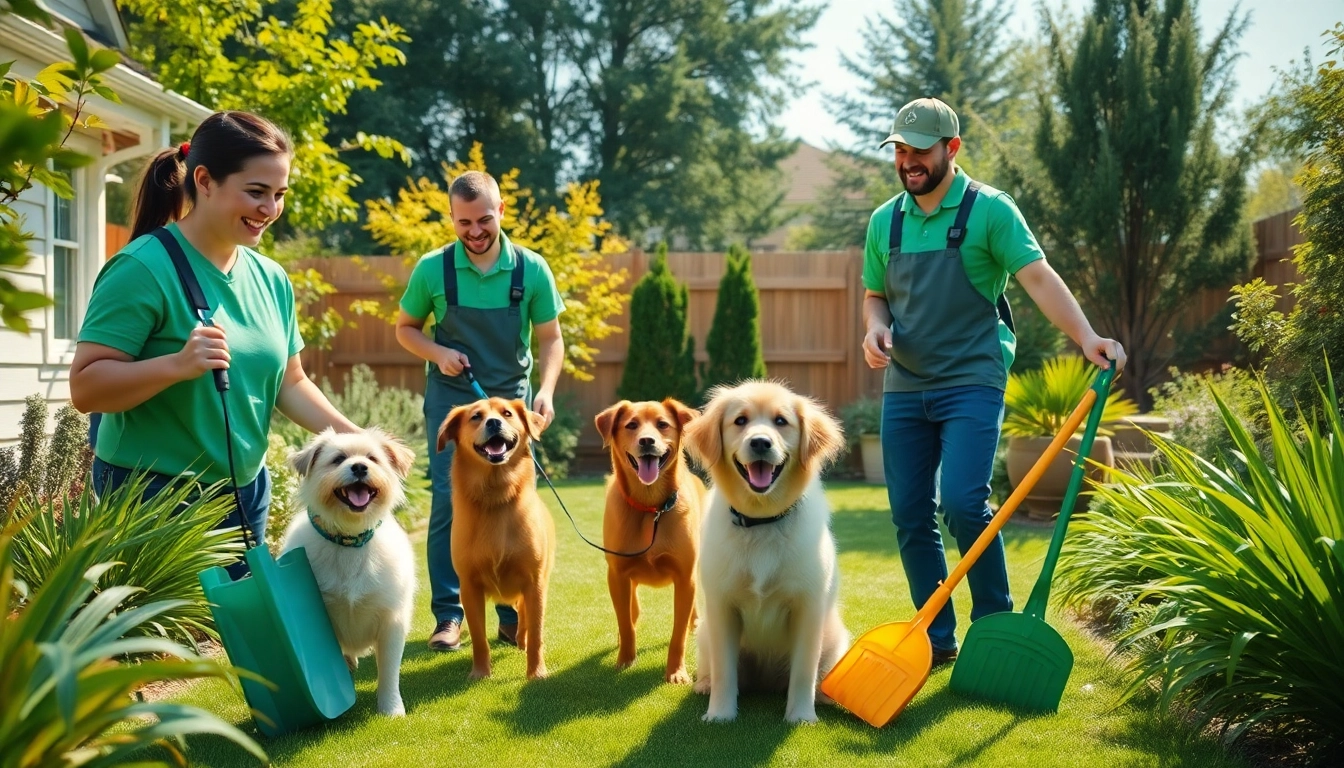 Efficient pooper scooper service providers keeping a yard clean and pet-friendly.
