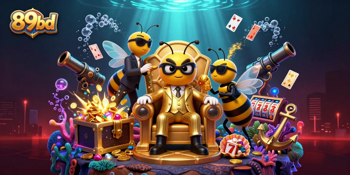 Engage in thrilling gameplay with 89bd's colorful scene featuring unique casino elements.