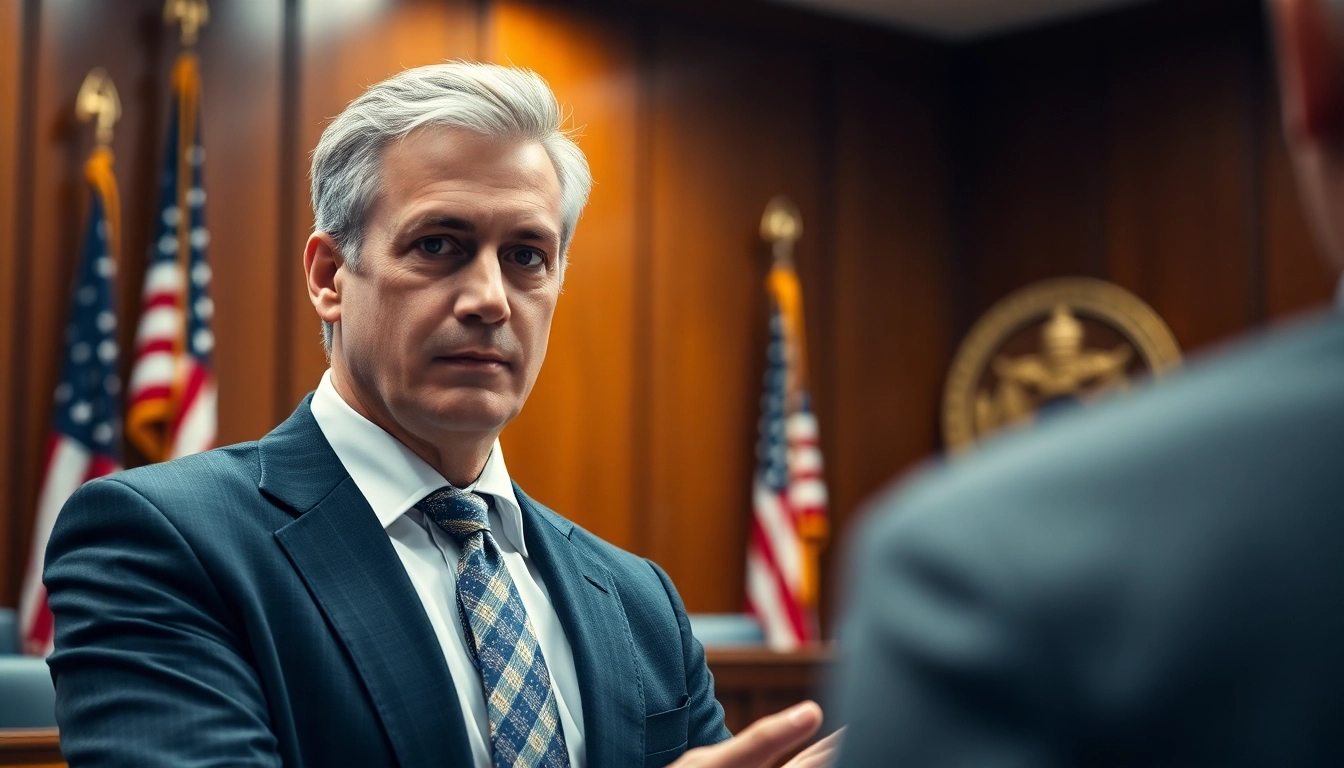 Atlanta DUI Lawyer confidently presenting in court, showcasing legal expertise and professionalism.
