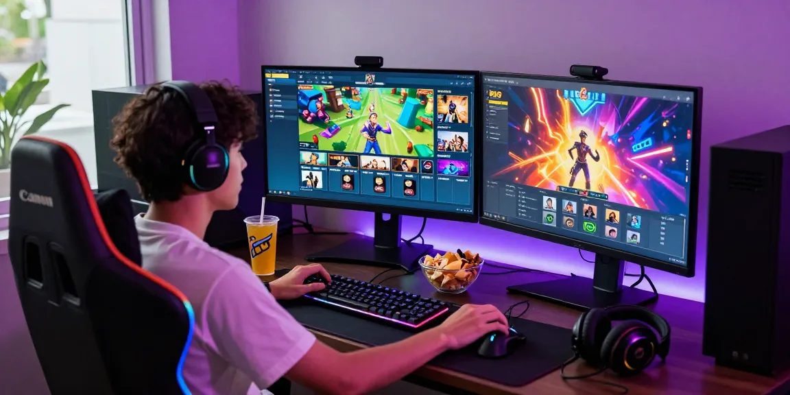 M98 สล๊อตเว็บตรง gaming setup with immersive atmosphere and dynamic digital graphics.