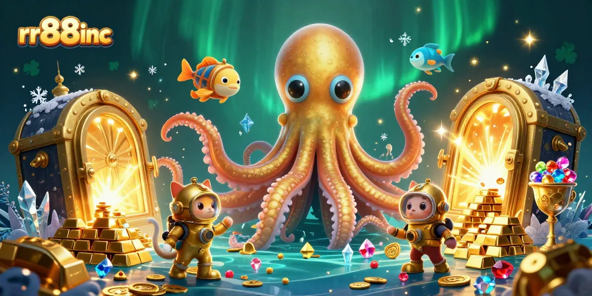 Engage with the thrilling world of rr88inc featuring a majestic kraken and treasure-filled ocean adventure.