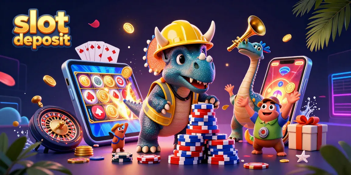 Slot deposit dengan cara cepat melalui QRIS dalam ilustrasi kasino yang bersenang-senang.
