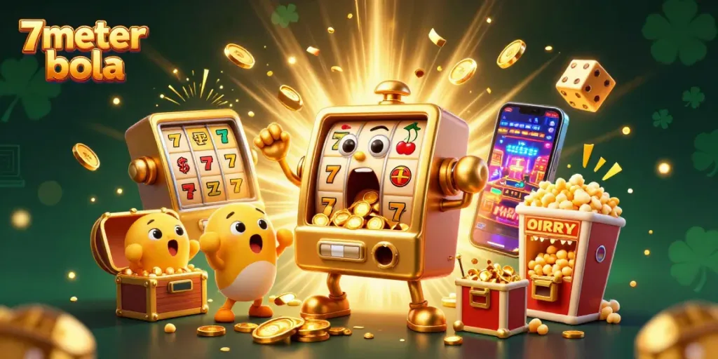 Experience a thrilling jackpot with 7meter bola's vibrant, colorful animation and energetic slot champions!