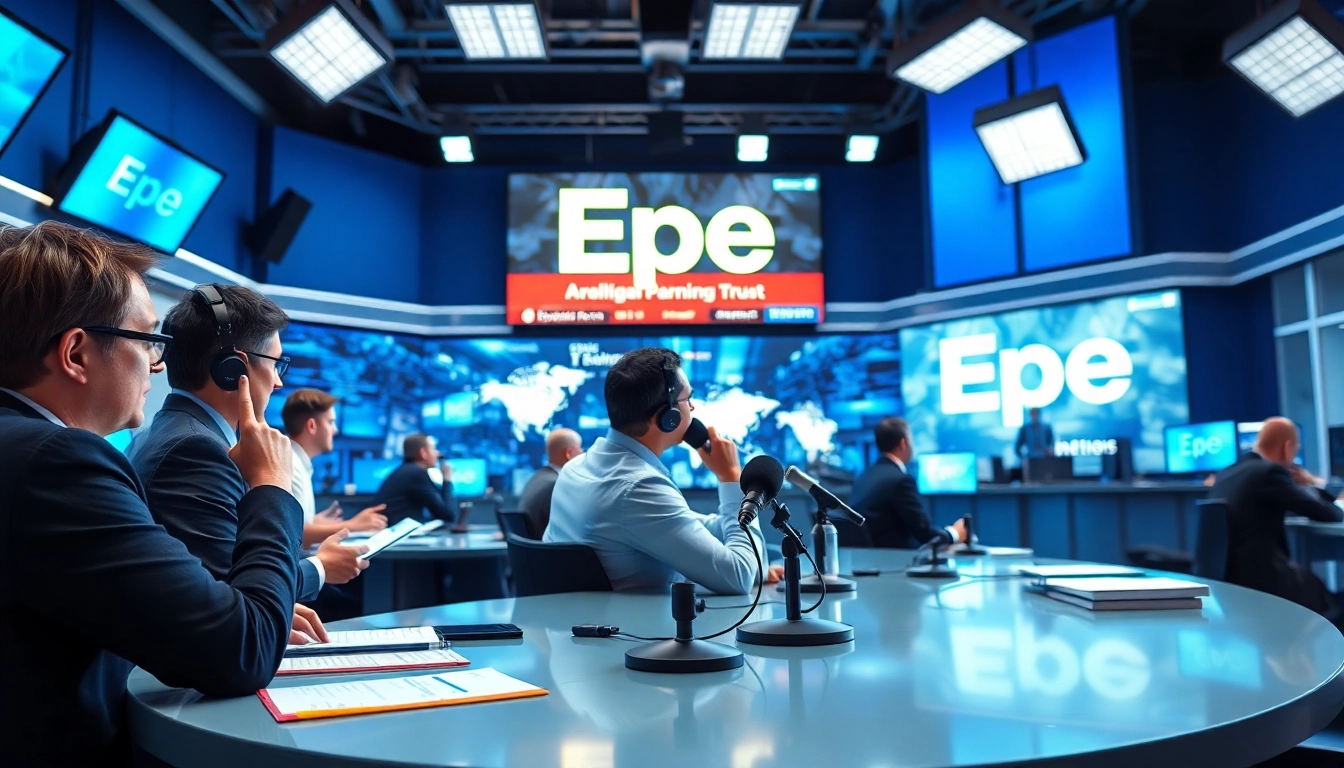 Reporters covering Epe news in a bustling newsroom conveying dynamic news coverage.