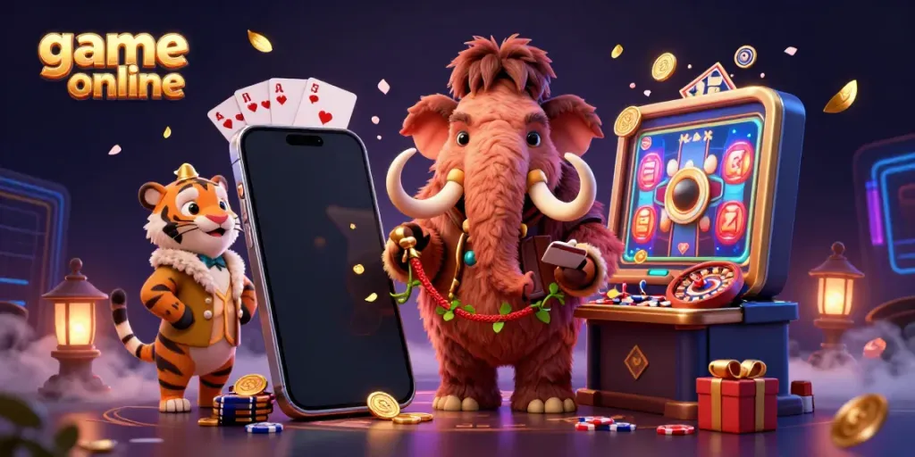Engage in exciting game online experiences with our 3D casino-themed digital art featuring thrilling characters.