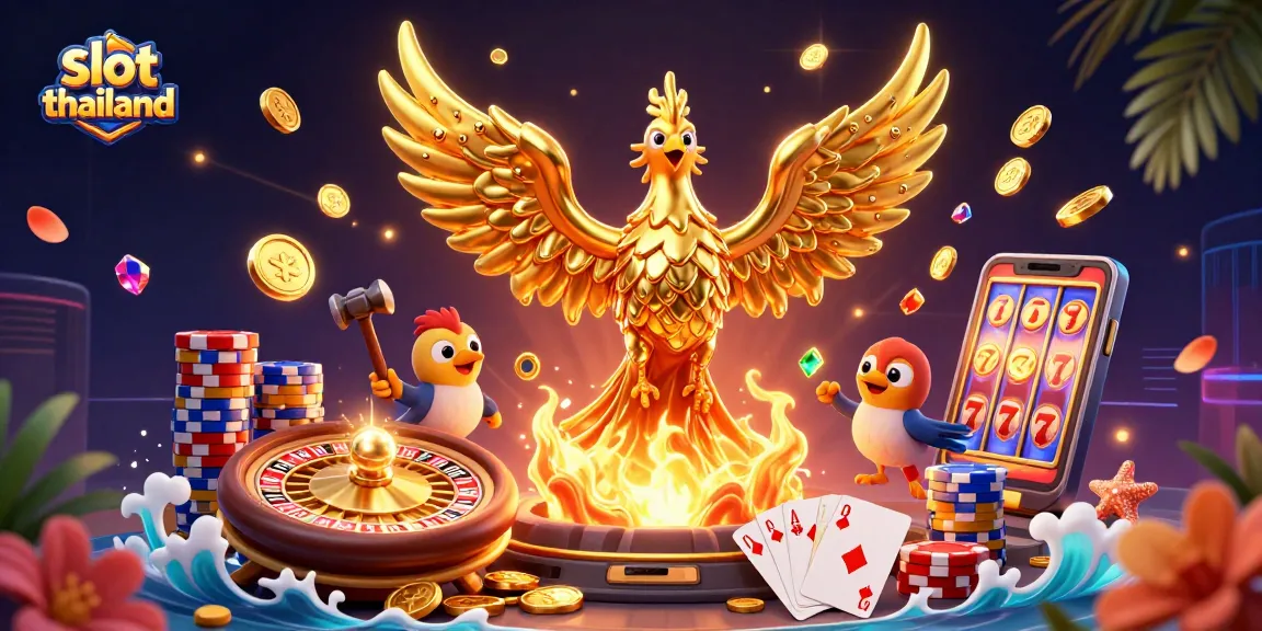 Win big with slot thailand gaming featuring golden phoenix and dazzling casino elements.