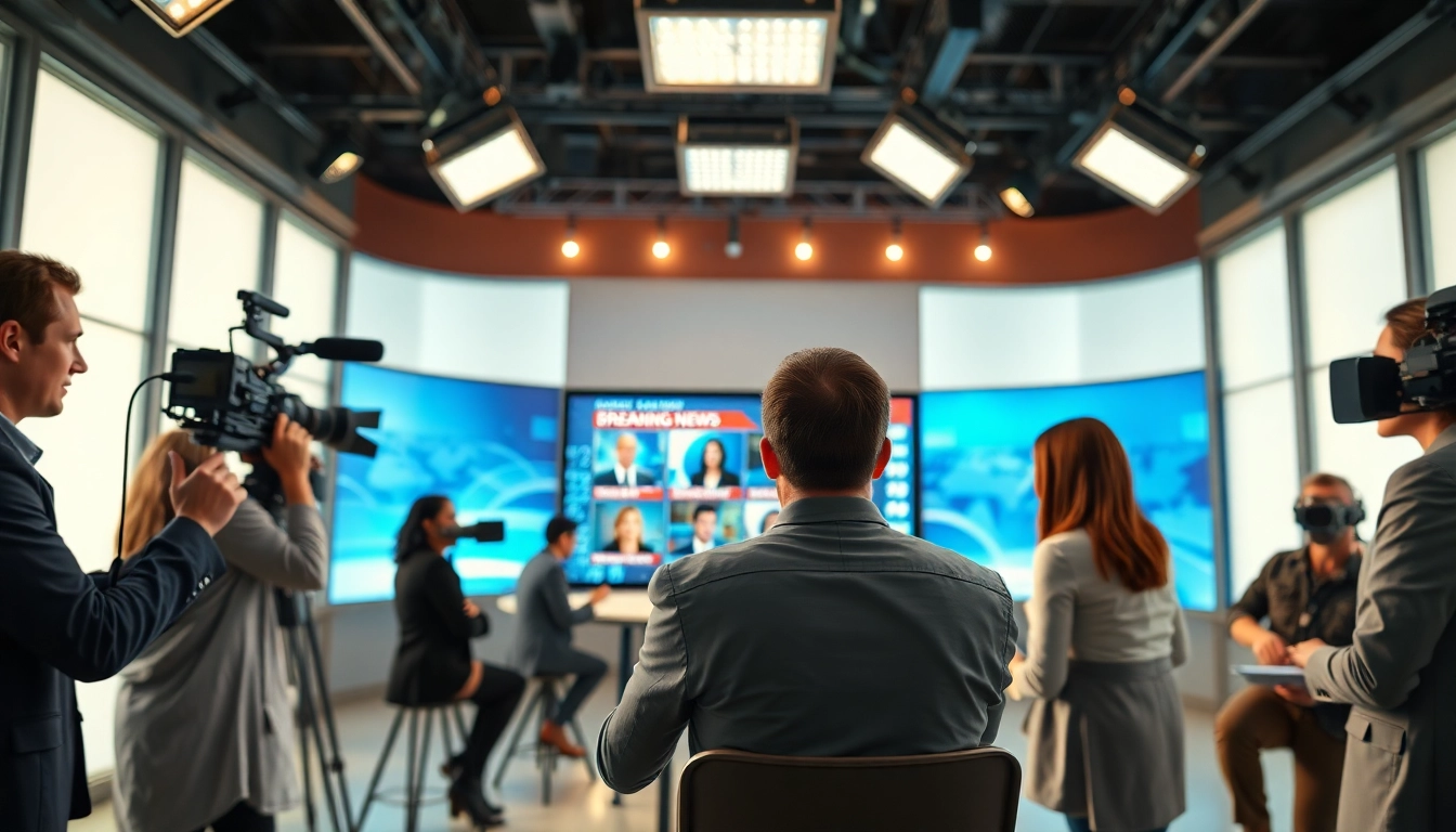 Capture action in a newsroom at https://www.txan24.com/ showcasing diverse journalists in action.