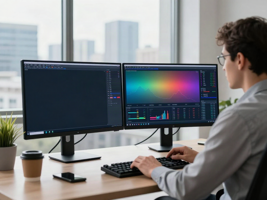 Analyzing stocks with TradingView in a modern trading workspace.