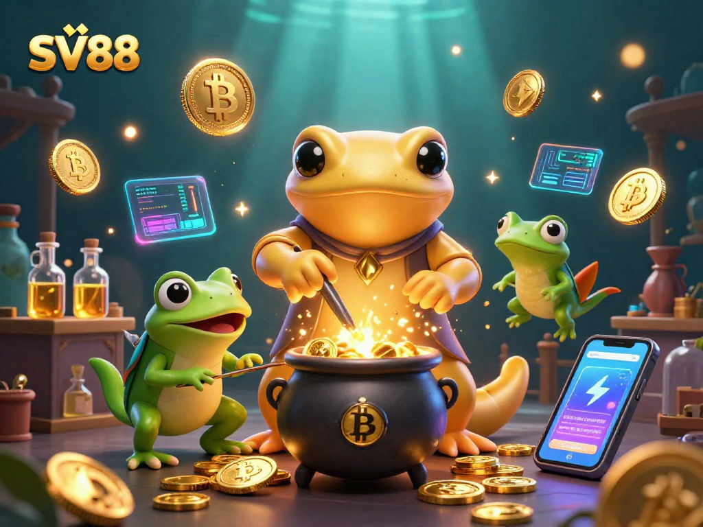 Bet on SV88 in a vibrant casino world where alchemy meets cryptocurrency magic.