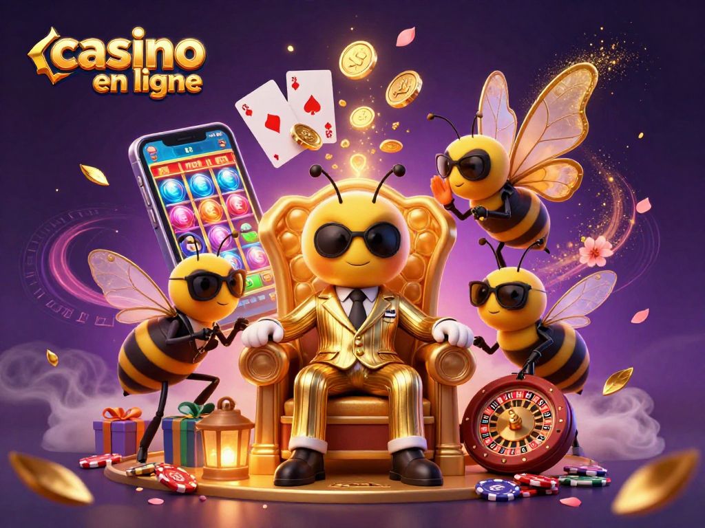 Profitez de l'action palpitante du casino en ligne avec cette illustration animée captivante.