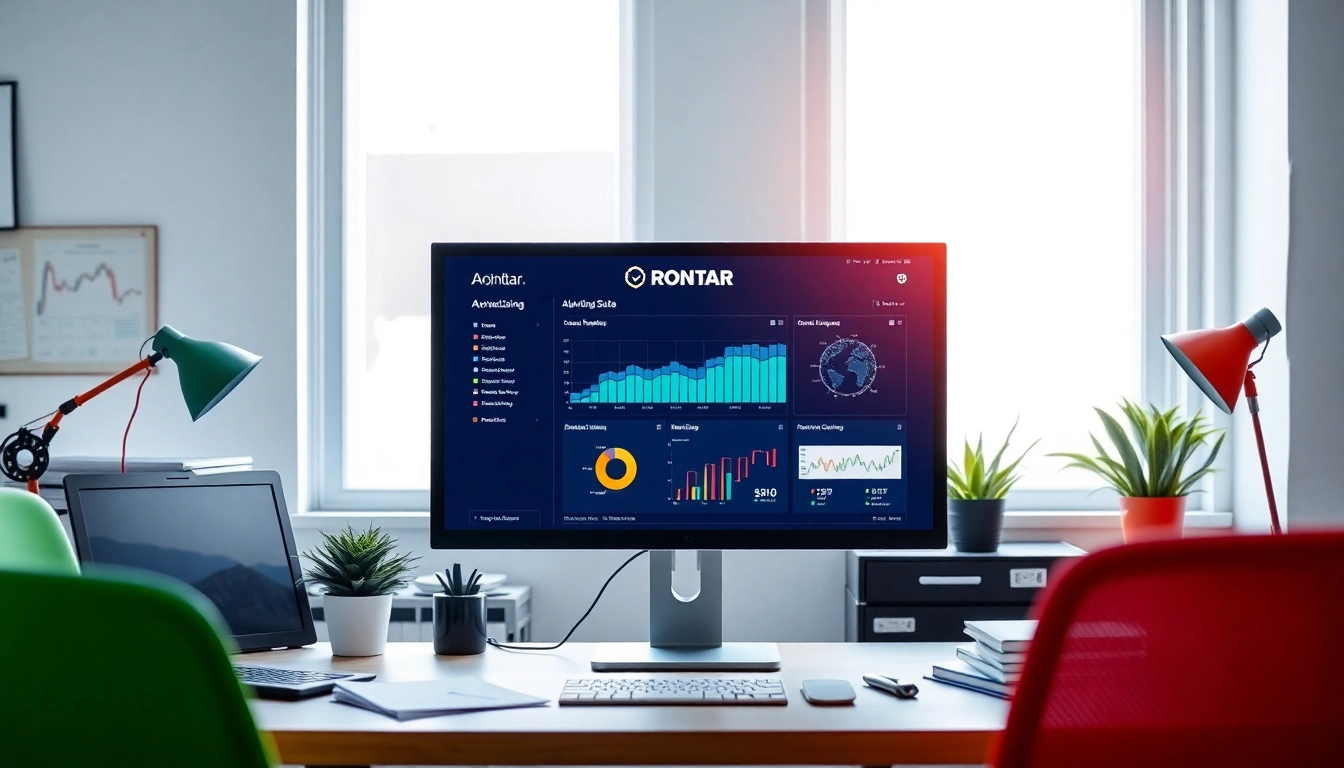 Generate targeted advertising strategies using the Rontar advertising suite interface for better outreach.