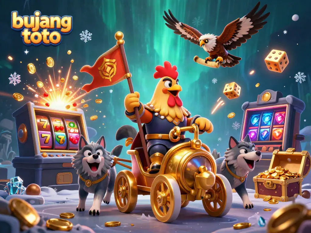 Experience the thrill with bujang toto's cartoon-themed casino adventure, showcasing vibrant gameplay moments.
