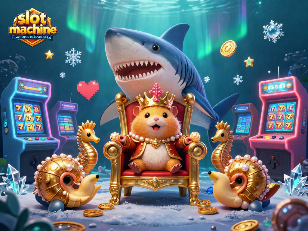 Enjoy slot machine online real money Malaysia with a vibrant underwater scene featuring unique characters.